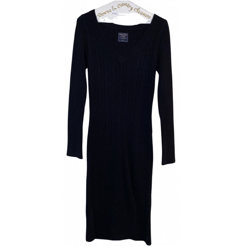 Vintage Abercrombie & Fitch Small Cable Knit Maxi Length Sweater Dress